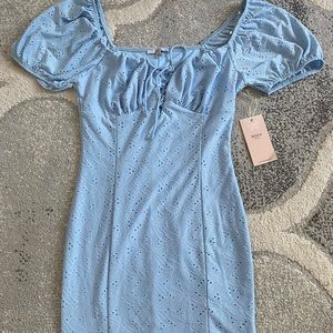 BNWT Blashe light blue midi dress